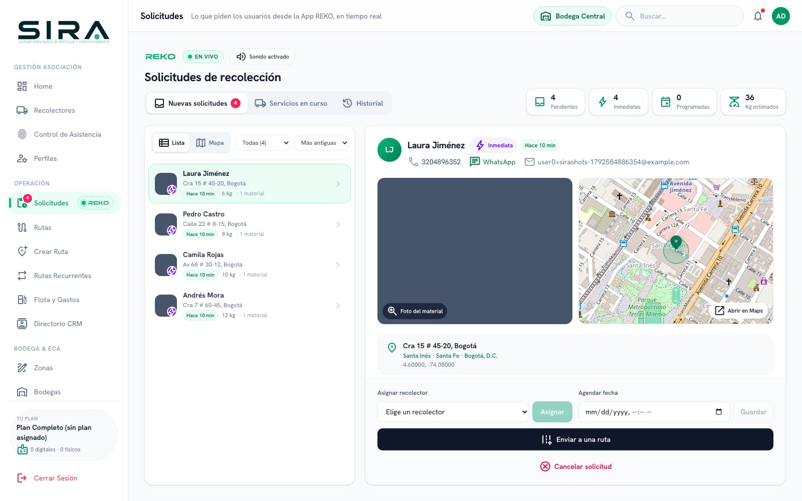 Solicitudes App REKO